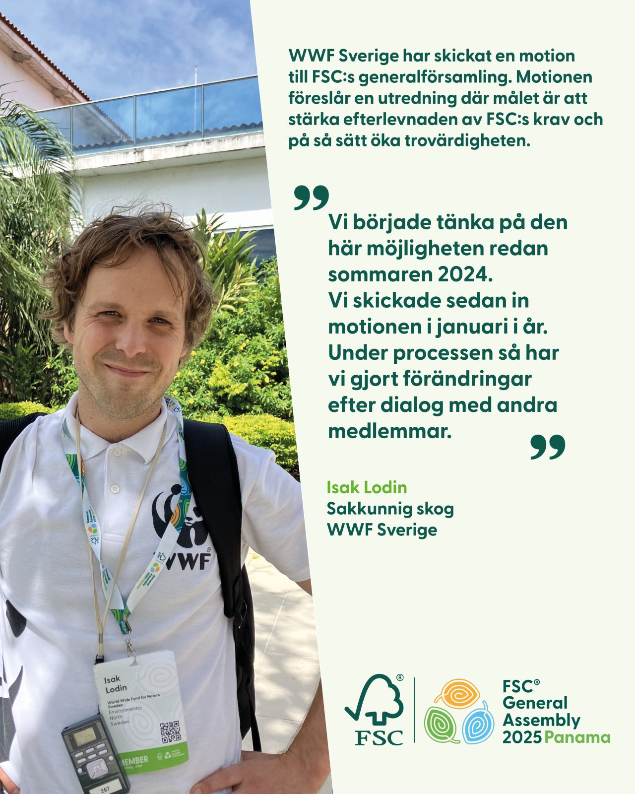 Isak Lodin från WWF Sverige