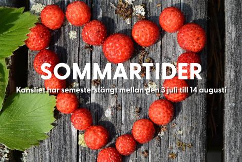 Semesterstängt 3 juli till 14 augusti